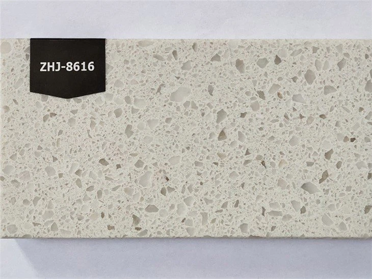 Snow white quartz countertop slab (2)